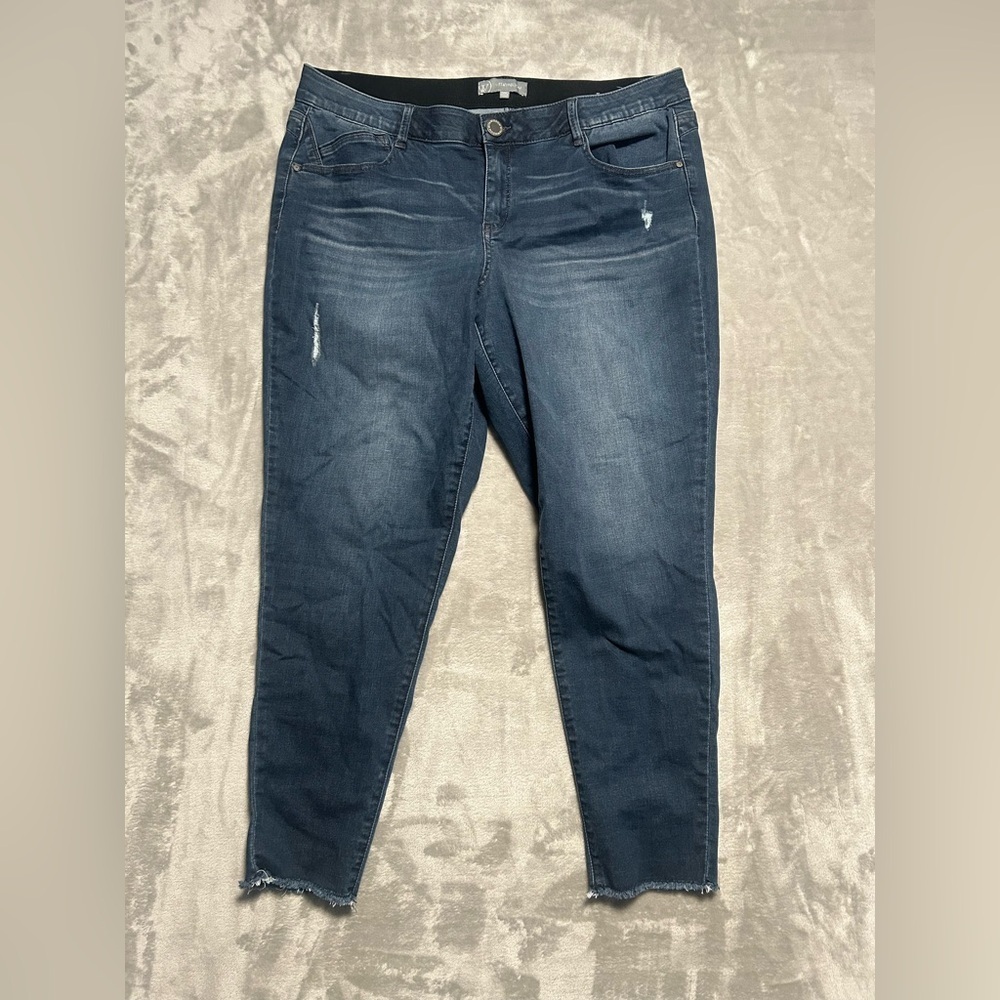 Wit And Wisdom Stretch Skinny Jeans Women’s 20W Distressed